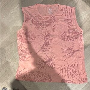 Floral Pink Sleeveless Top